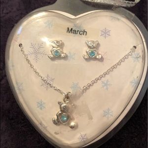 Children girls necklace and earrings